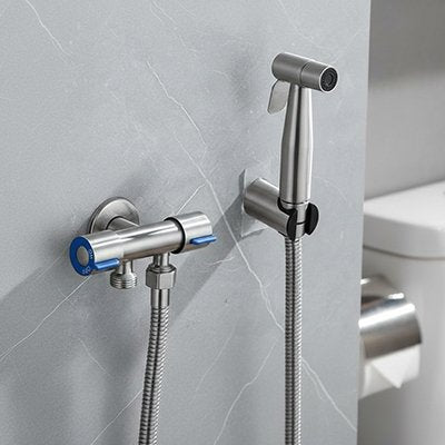 Douchette pour wc chrome, kitcomplet à installer