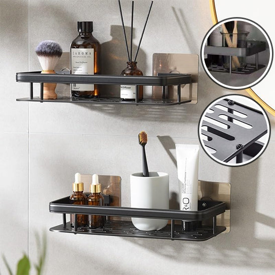étagère de douche design noire mat