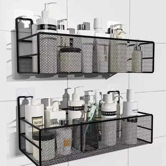 etagere mural de salle de bain fer