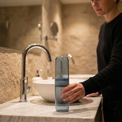 Etui brosse a dent Transparent bleu et Portable, hygiénique