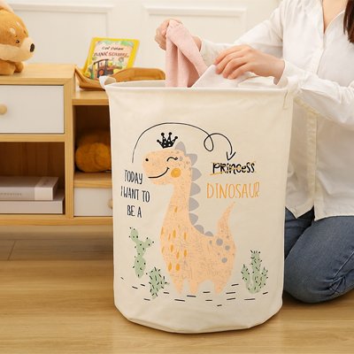 Panier à linge pliable grand panier en toile de dessin animé motif dino