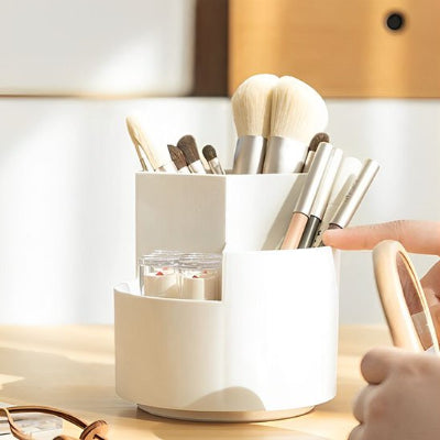 rangement Ă maquillage, blanc, Organisateur, rotatif