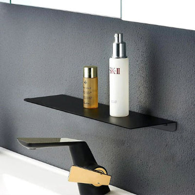 ETAGERE SALLE DE BAIN MURALE tablette noire mat 