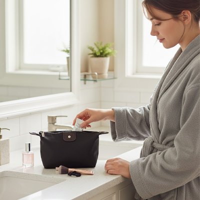 cabaia trousse de toilette noire