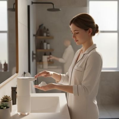 Distributeur de savon automatique​ de mousse très fonctionnel à poser 