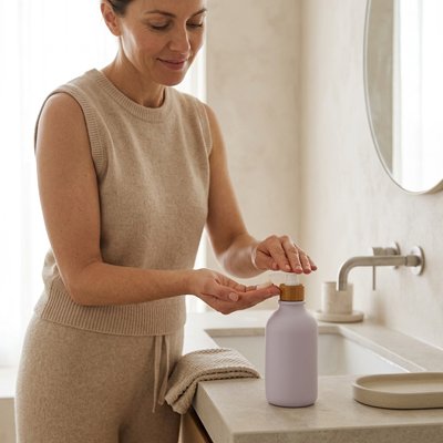 Distributeur de savon blanc non opaque rechargeable, système de pompe manuelle