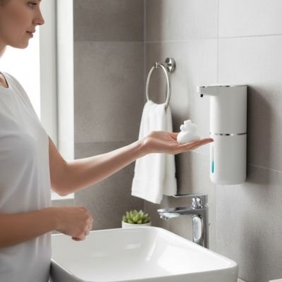 Distributeur de savon salle de bain automatique​ mural 