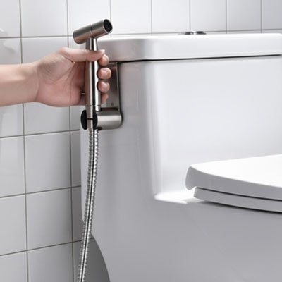 Douchette pour WC Pistolet pulvérisateur haute pression, simple, classique