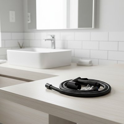 Douchette WC  noire à installer 