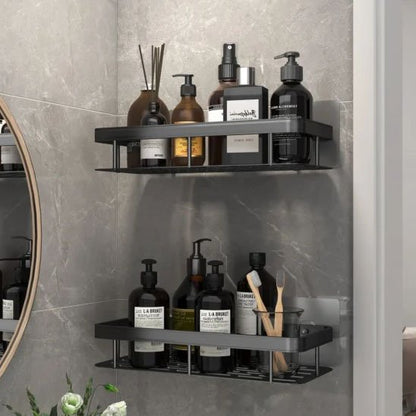 étagère de douche noire très belle avec ventouses solides
