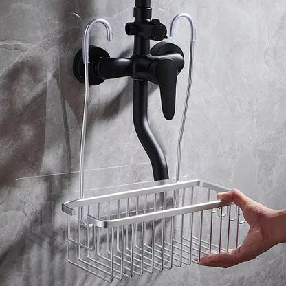 ETAGERE de salle de bain suspendue grise