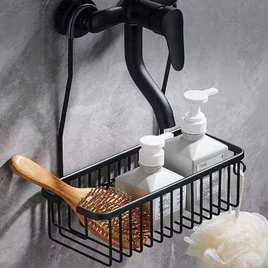 ETAGERE DE salle de bain panier noir