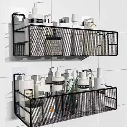 etagere mural de salle de bain fer