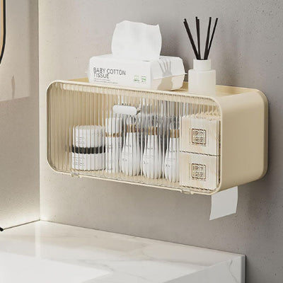 étagère murale pour salle de bain ouverture transparente