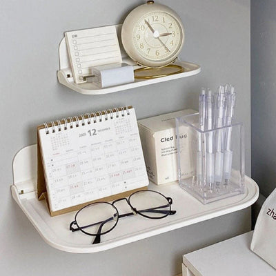 ETAGERE SALE DE BAIN MURALE TABLETTE BLANCHE