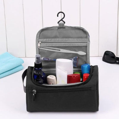 grande Trousse de toilette homme rangement à fermeture éclair 