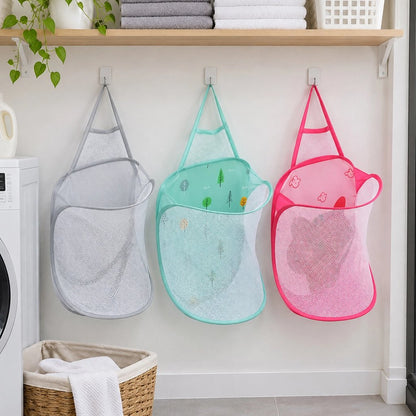 Panier à linge pliable à suspendre 3 coloris au choix modernes