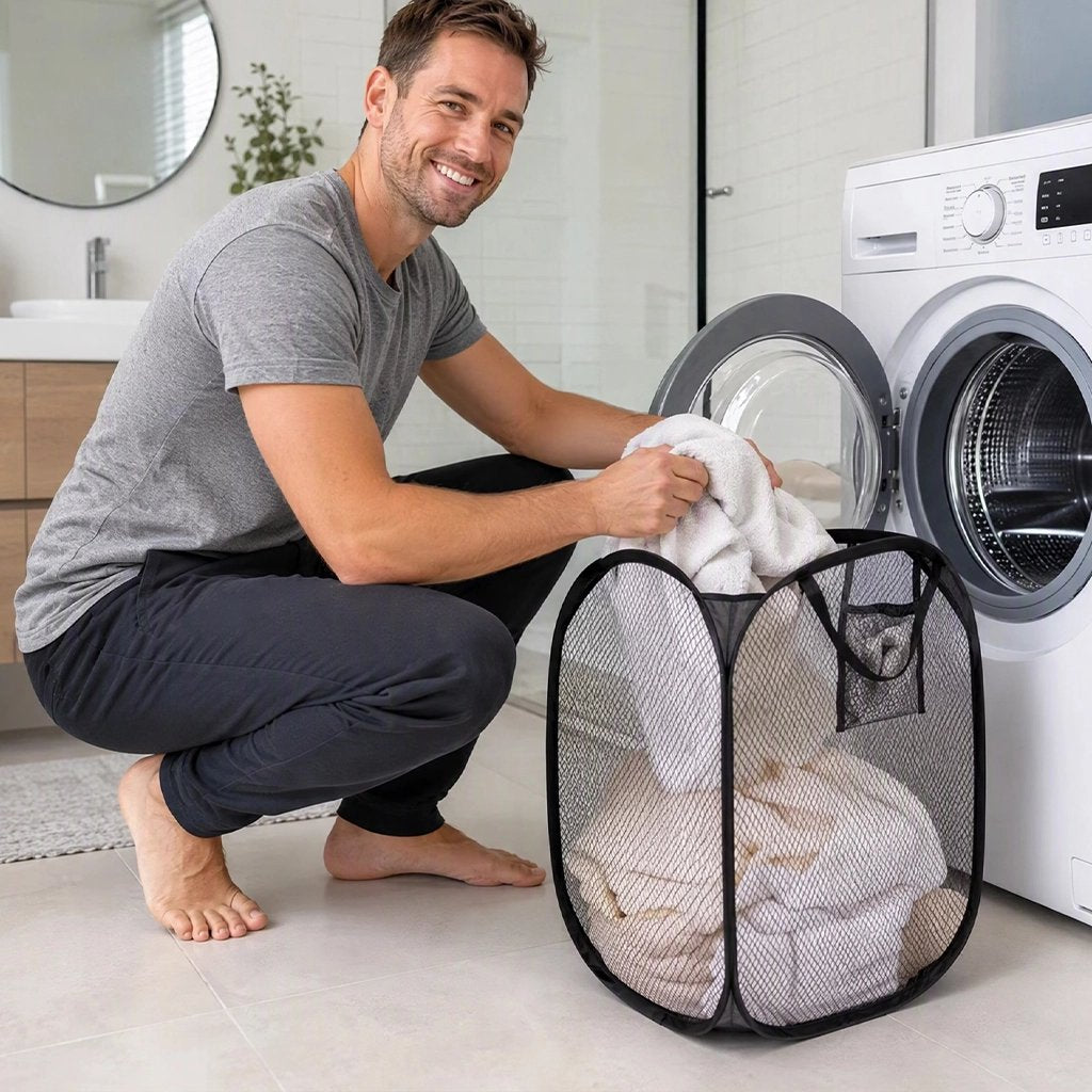 Panier à linge pliable et portable efficace pour un linge qui respire 