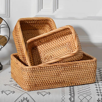 panier de rangement en osier