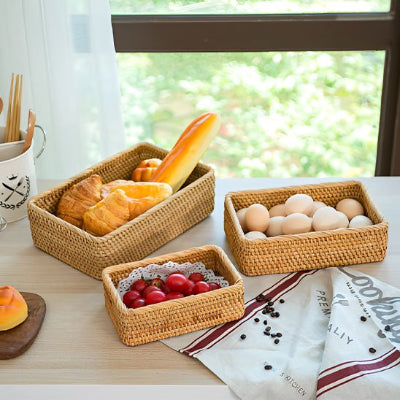 panier de rangement en osier