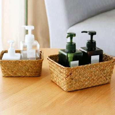 Paniers en osier pour rangement pour salle de bain