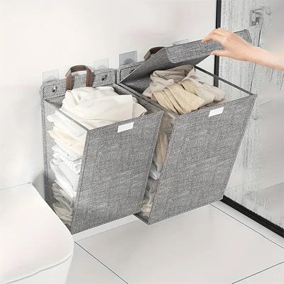 panier linge gris Utilisation multifonctionnelle pour divers articles