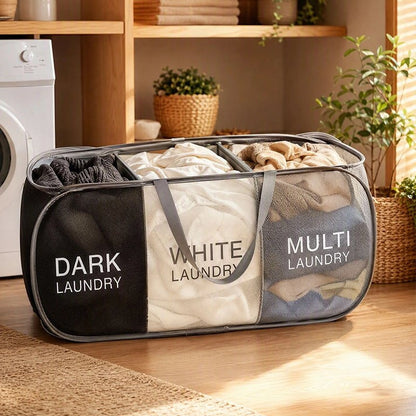 Panier linge pliable moderne à 3 grilles résistant 