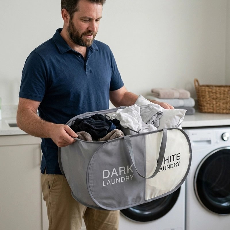 Panier linge pliable original et fonctionnel pour toute la famille