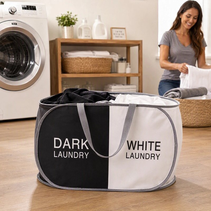 Panier linge pliable pour le tri du linge rapide