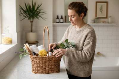 Panier rangement en osier très fonctionnel, touche rustique et élégante