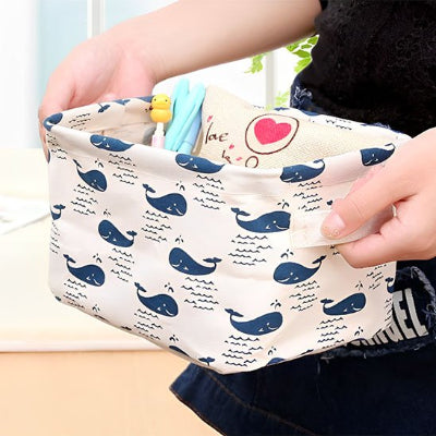 paniers de rangement pour salle de bain motifs baleines