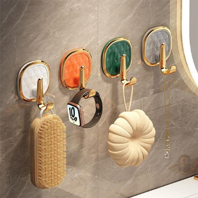 patere mural gris orange vert blanc