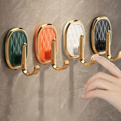 patere mural noir blanc orange ou vert contour or
