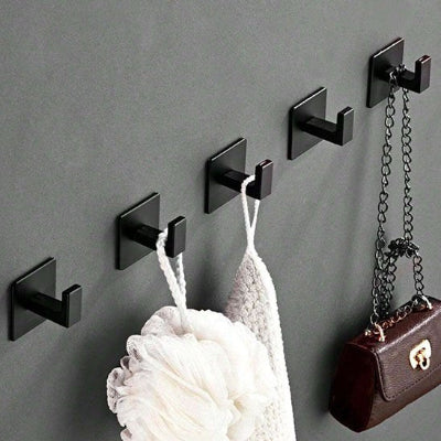 porte manteau salle de bain Crochet porte manteau noir, carré