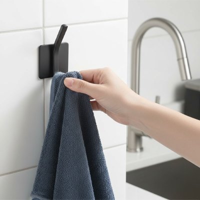 porte manteau salle de bain Crochets muraux auto-adhésifs, porte-serviettes
