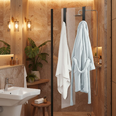 porte manteau salle de bain porte serviette crochet noir