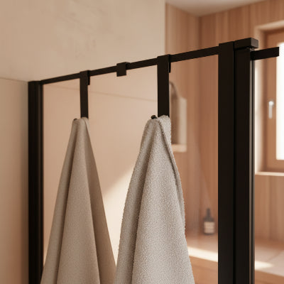porte manteau salle de bain porte serviette crochet à porte noir