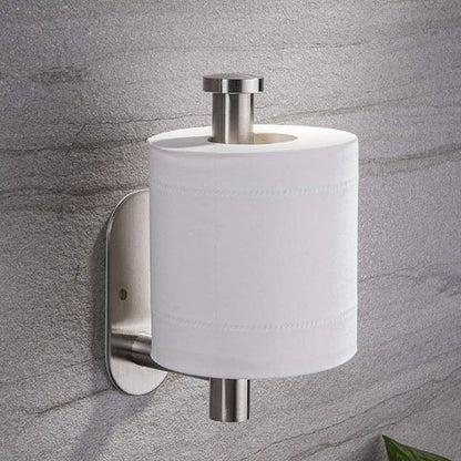 Porte papier toilette tige verticale ou horizontale en acier inoxydable 