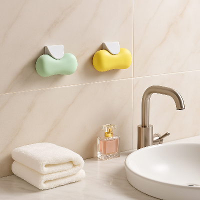 porte savon aimanté design pour salle de bain 