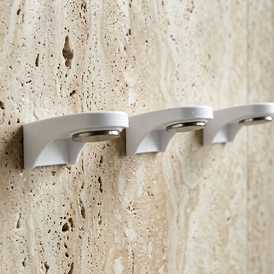 Porte savon mural blanc Support à savon magnétique, sans perforation, séchage rapide