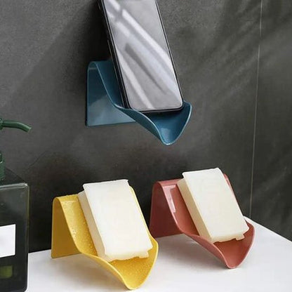 Porte savon mural ou à poser jaune bleu rouge 