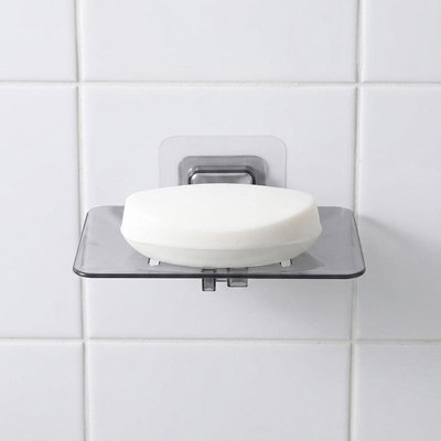 Porte savons pour douche transparent, idéal pour le carrelage de douche