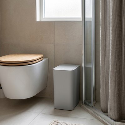 poubelle de salle de bains petite poubelle avec couvercle supérieur à pression pour toilettes