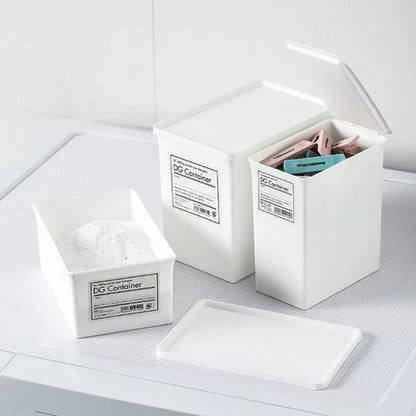 rangement de salle de bain, lot de 3 boites étanches