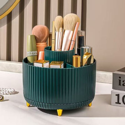 rangement maquillage, noir, cylindre rotatif à 360 °