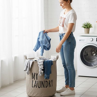 Sac à linge design et fonctionnel