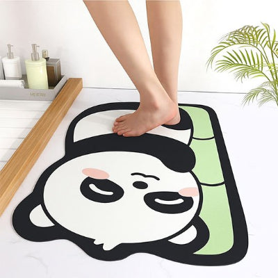 Tapis de bain Super absorbant en diatomée, mignon banda qui dort