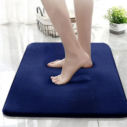 Tapis de salle de bain marine en velours super absorbant