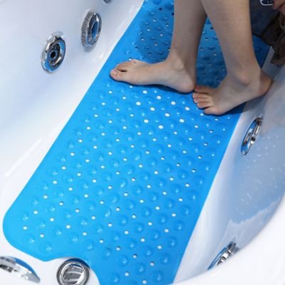 Tapis douche antidérapant pour salle de bain domestique avec trous de vidange et ventouses