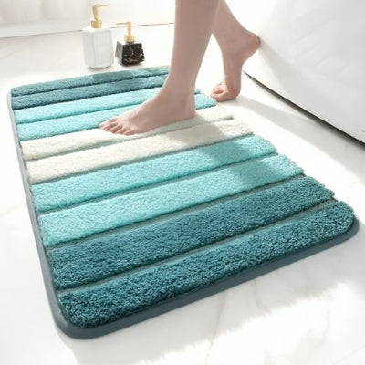 tapis pour salle de bain Antidérapant peluches denses fibre super douce
